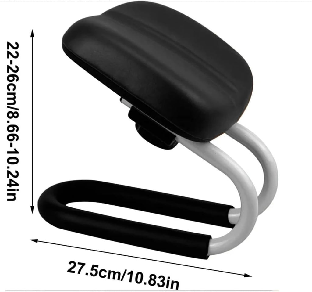 Meditation Seat Adjustable Height Portable Prayer Stool Non-Slip Leg Sleeve Ergonomic Kneeling Chair Meditation Accessories(Black)