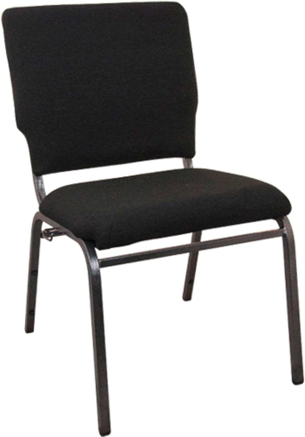 EMMA + OLIVER Black Multipurpose Church Chairs - 18.5 in. Wide