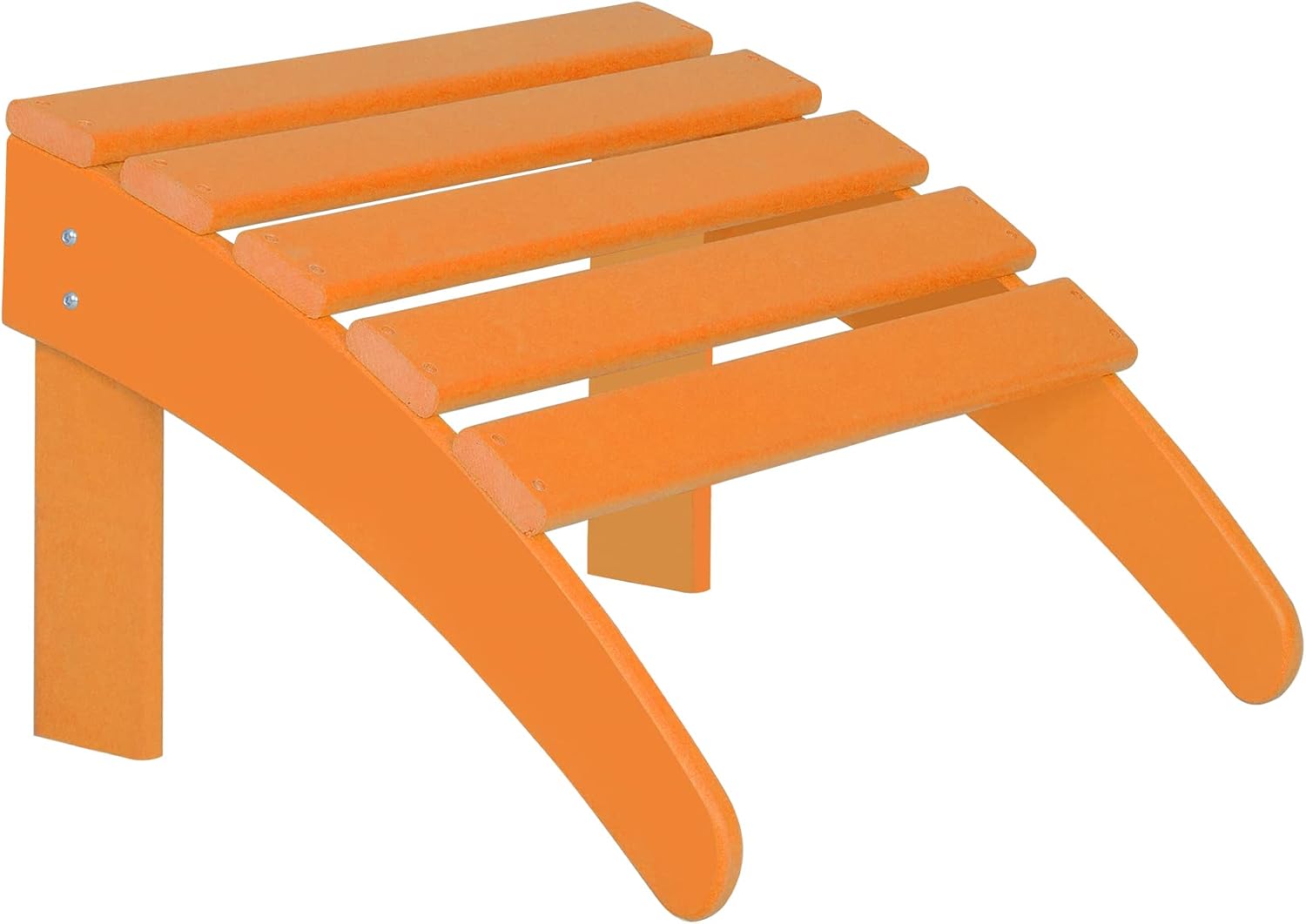 WO Home Furniture Adirondack Ottoman Outdoor Patio Footrest 13.5" Inch Folding Footstool for Outdoor Adirondack Chair (Orange)