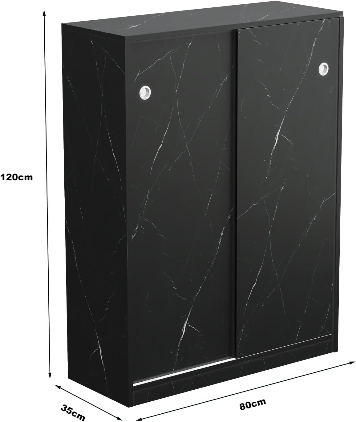 Modern Shoe Cabinet with Sliding Door, Saving Space Storage Cabinet for Entryway Hallway,for Kitchen Home