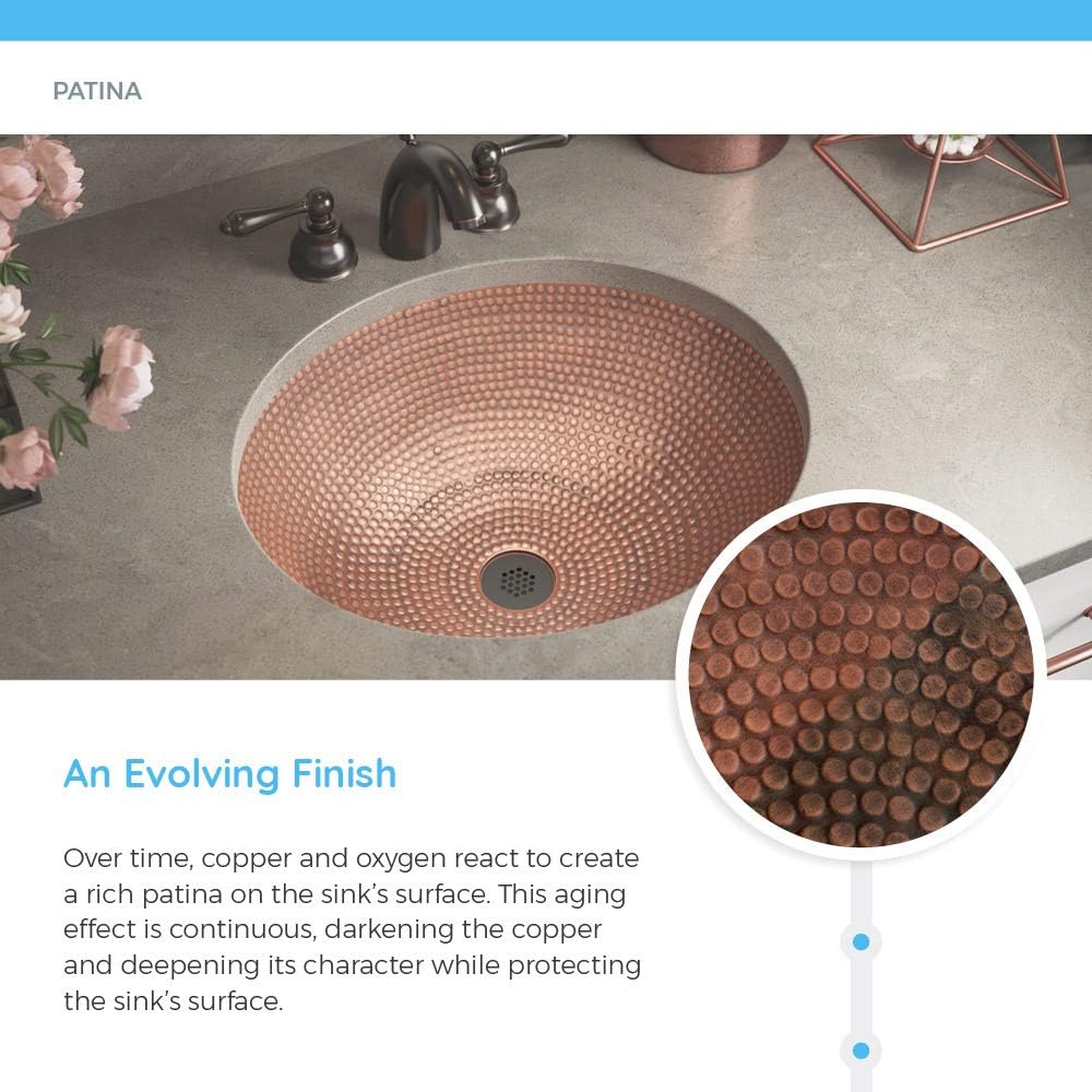 926 Single Bowl Copper Sink, Sink Only