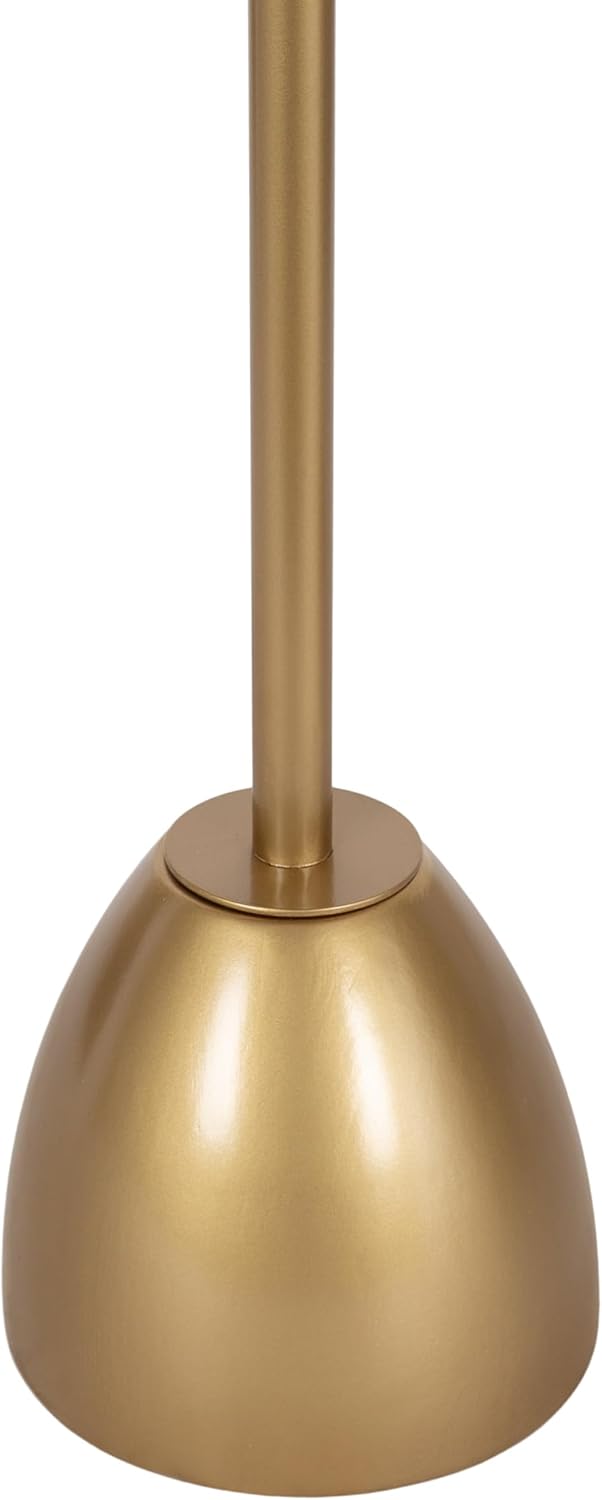 Kate and Laurel Acari Modern Round Pedestal Drink Table, 10 x 10 x 22, Clear Acrylic and Gold, Decorative End Table with Circle Acrylic Tabletop for Use as Small Plant Stand or Cute Living Room Accent