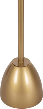 Kate and Laurel Acari Modern Round Pedestal Drink Table, 10 x 10 x 22, Clear Acrylic and Gold, Decorative End Table with Circle Acrylic Tabletop for Use as Small Plant Stand or Cute Living Room Accent