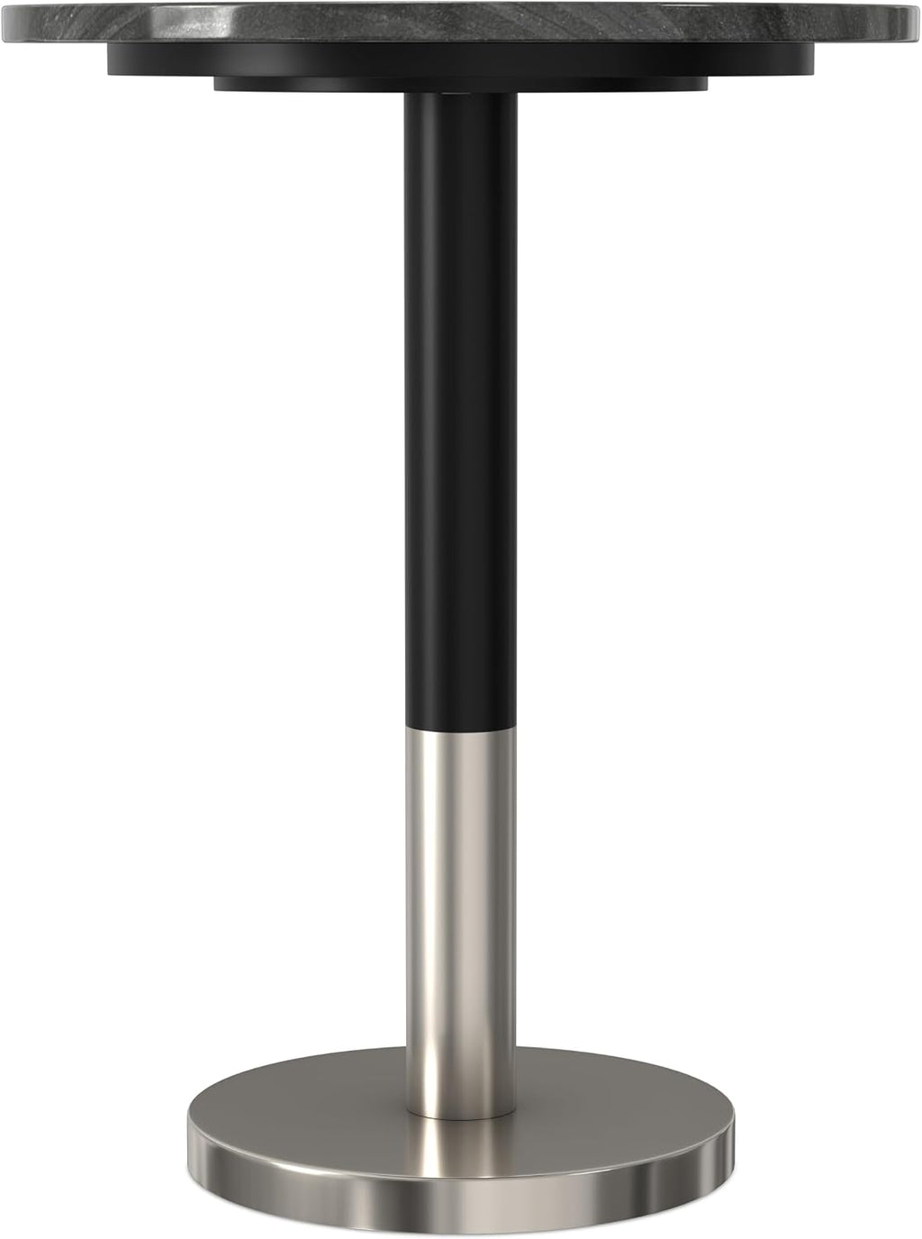 SIMPLIHOME Evans Side Table - 16 inch Wide Modern Metal Frame with Black Marble Top in C-Shape Design, Contemporary Slide-Under Accent Stand or End Table for Living Room, Bedroom, or Office