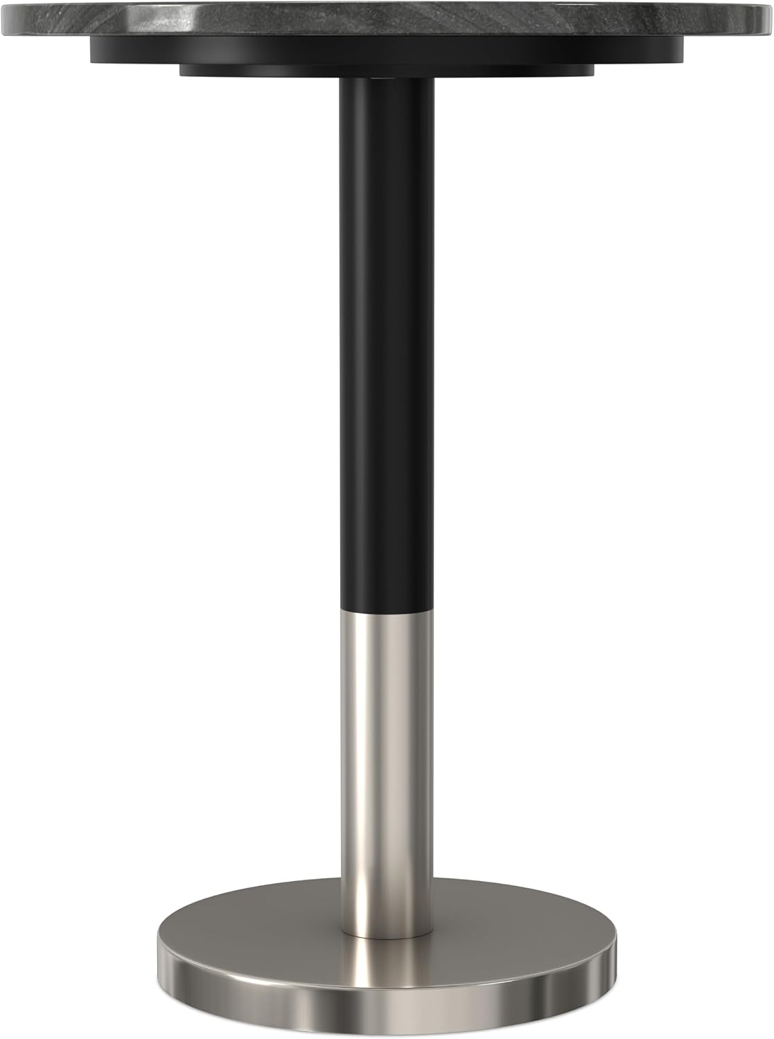 SIMPLIHOME Evans Side Table - 16 inch Wide Modern Metal Frame with Black Marble Top in C-Shape Design, Contemporary Slide-Under Accent Stand or End Table for Living Room, Bedroom, or Office