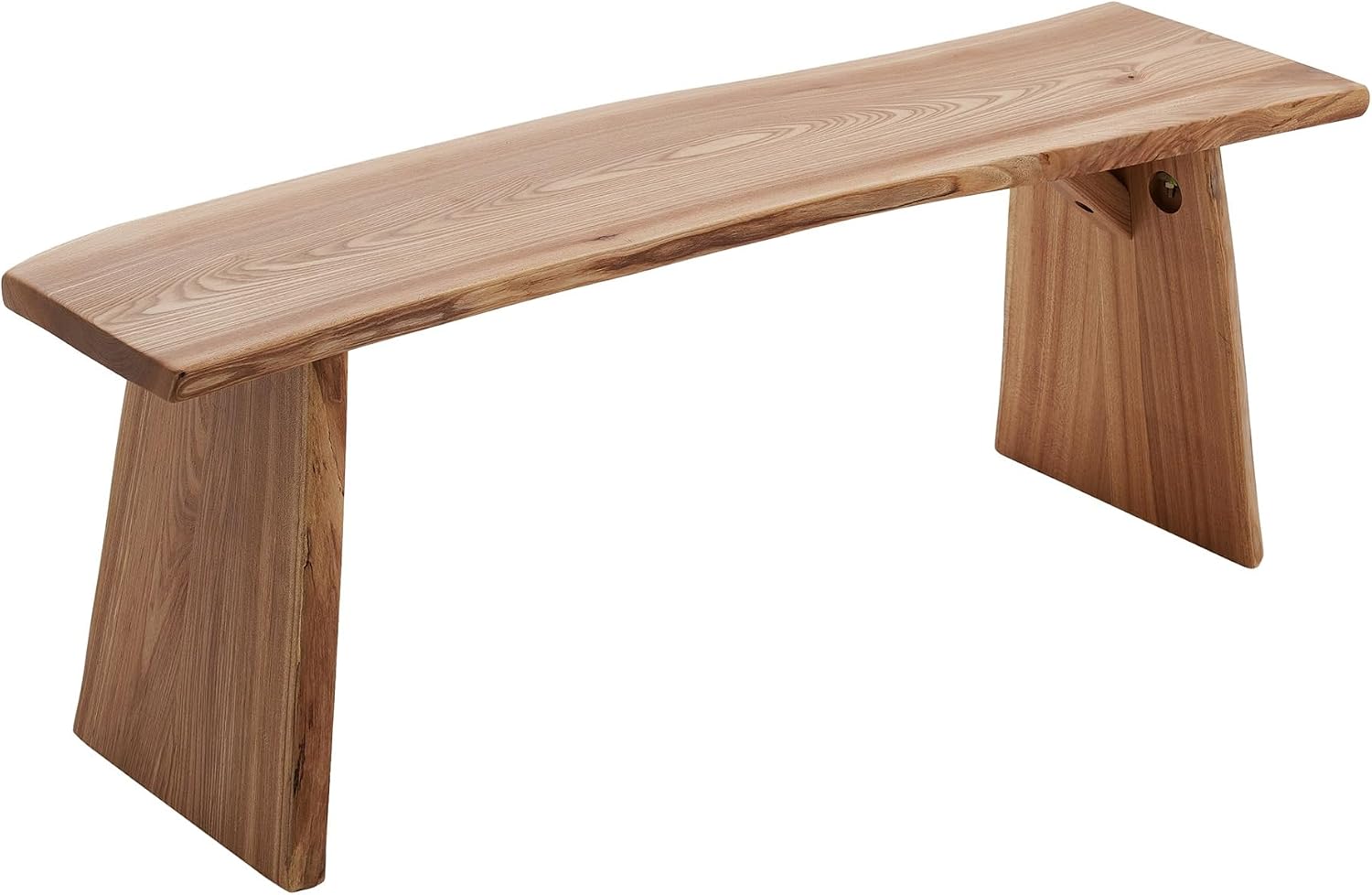Elm Wood Dining Bench Bedroom BenchesIn Footrest Stool Accent Bench for Entryway Dining Room Living Room Bedroom End of Bed Long 47.6IN