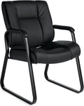 Offices To Go Luxhide Guest Chair, Black (OTG2782)