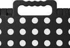 Casafield 11" Folding Step Stool with Handle, Black - Portable Collapsible Small Plastic Foot Stool for Kids and Adults - Use in the Kitchen, Bathroom and Bedroom
