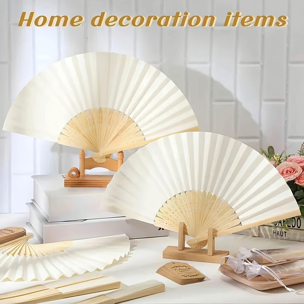 Foldable Handheld Fan Set, Wedding Gifts & Party Favors, Decorative Practical Fans for Wedding Party, 9 Pcs Set
