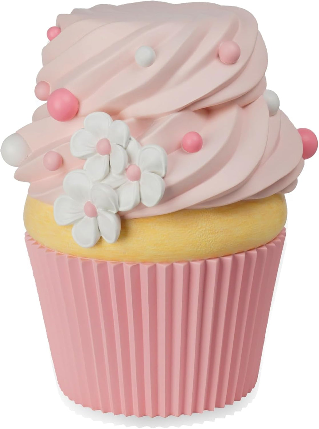Cynkeyee Food Stool Simulated Cupcake Chair - Resin Fun Decorative Furniture, Low Shoe Changing Stool, Pink Changing Seats for Hallway Office Lounge Dorm Room 14.5x15x16IN