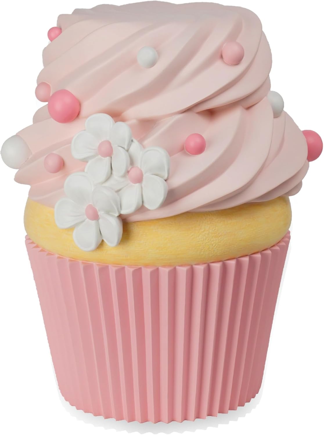 Cynkeyee Food Stool Simulated Cupcake Chair - Resin Fun Decorative Furniture, Low Shoe Changing Stool, Pink Changing Seats for Hallway Office Lounge Dorm Room 14.5x15x16IN