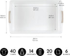 IRIS USA 50 Qt Plastic Under Bed Storage Organizer Bin Container with Secure Lids and Durable Buckles, Multi-Purpose for Seasonal Holiday Items Bedding Clothes Shoes, Long, Clear