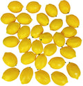 Winlyn 30 Pack Faux Yellow Lemons Artificial Fruits Fake Lemons Lifelike Simulation for Lemonade Party Kitchen Table Summer Decorations Vase Fillers Fruit Bowl Lemon Wreath Garland Photography Props