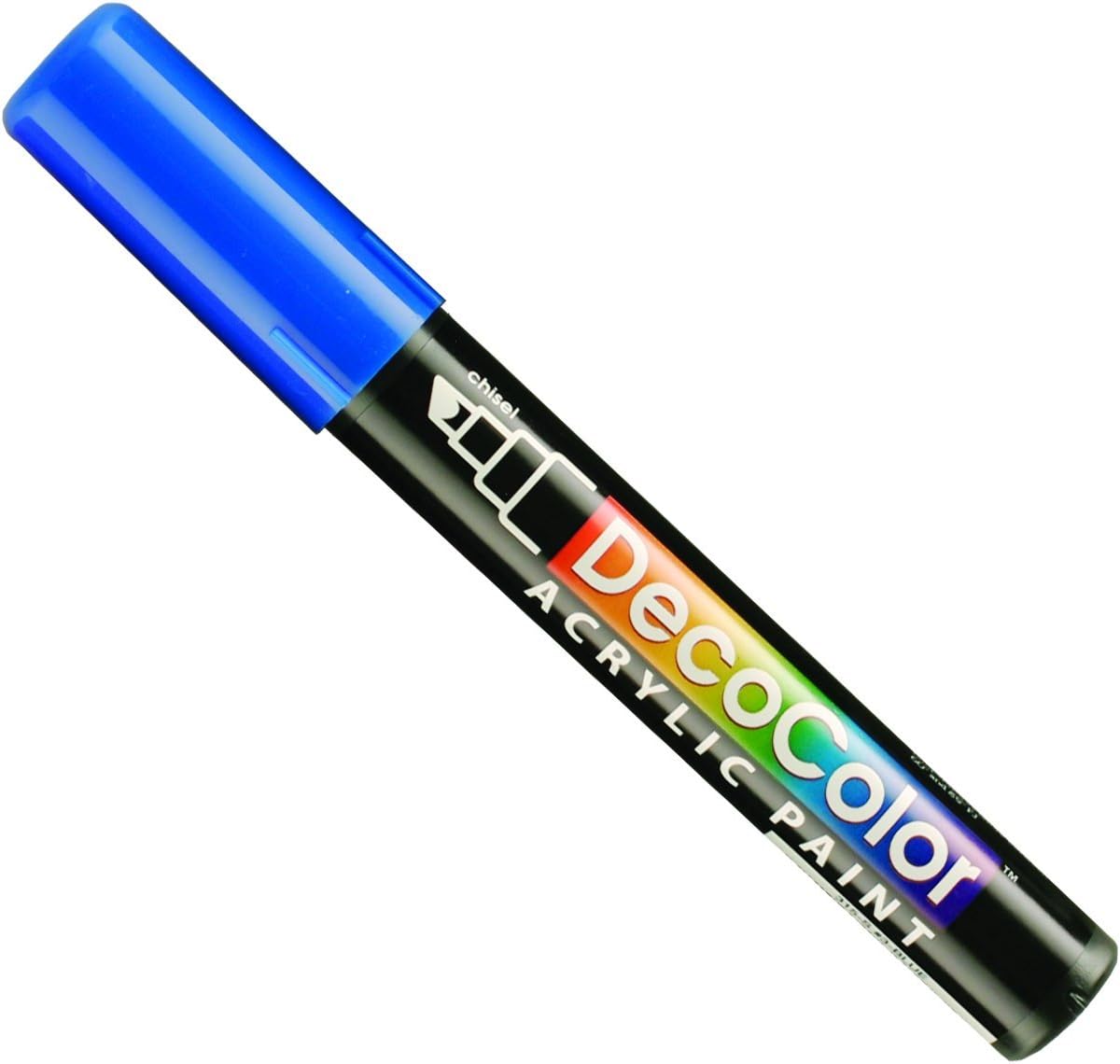 UCHIDA 315-C-3 Marvy Deco Color Chisel Tip Acrylic Paint Marker, Blue
