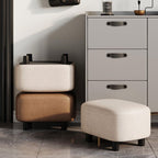Shoe Bench Household Dressing Stool Footstool Shoe Changing Stool Makeup Stool Suitable for Living Room Bedroom Dressing Room Entryway Bench(D)