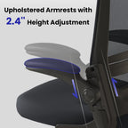 Drafting Chair Tall Office Chair for Standing Desk with Up & Down Flip-Up Armrest, 9” Adjustable Height High Desk Chair with Footrest Ring, 120° Recline Mesh Ergonomic Chair, 300 lbs