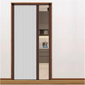 Honeycomb Folding Door Interior Accordion Door，Blackout Thermal Noise Reduce，with Aluminum Frame and Blackout Cellular Fabric(White,32X80IN)