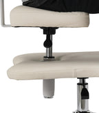 Cross Legged Chair, Adjustable Meditation Chair with Wheels, 360° Swivel Seat & Footrest for Yoga Office