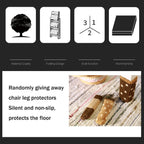 3-Step Ladder Stool, Wooden Folding Step Stool for Home & Kitchen, Solid Pine with Non-Slip Steps & Anti-Scratch Shoe Covers, 337lb Weight Capacity, Space-Saving, No Assembly Required (Walnut)