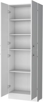 Kitchen Pantry Cabinet with 4 Doors and 5 Hidden Shelves,Sideboard Buffet Cabinet with Storage,for Dining Room,Kitchen