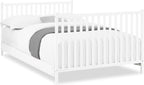 Delta Children Ruby 6-in-1 Convertible Crib & Changing Table 2-Piece Set - Greenguard Gold Certified, Bianca White