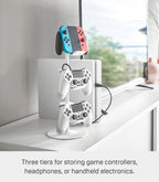 YAMAZAKI Home Smart Universal Adjustable Game Controller Stand/Controller Holder - Steel