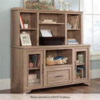 Sauder Rollingwood Engineered Wood 54" Hutch in Brushed Oak Finish