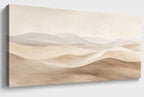 JILLICK Quiet Sand Dunes Canvas Wall Art, Beige Abstract Desert Landscape Horizontal Wall Decor for Bedroom Living Room Office 58x28 Inch, Large Horizontal Wall Art for Living Room Above Sofa