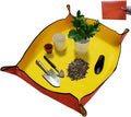 OXIHOUSE&CO- Extra Large Plant Repotting Mat, 39.5" x 39.5", Orange, Waterproof PE, Easy to Clean & Store, Copper Buckles, Potting Mat, Repotting Mat for Indoor/Outdoor Plants