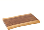 Wood Slice Slab Side Table Top 19.7"x13.8"x1.96" Rectangle Handmade Live Edge Handcrafted Plate Natural Solid Wooden Board for Bench DIY Epoxy Resin End Table Slab Untreated Wall Home Décor