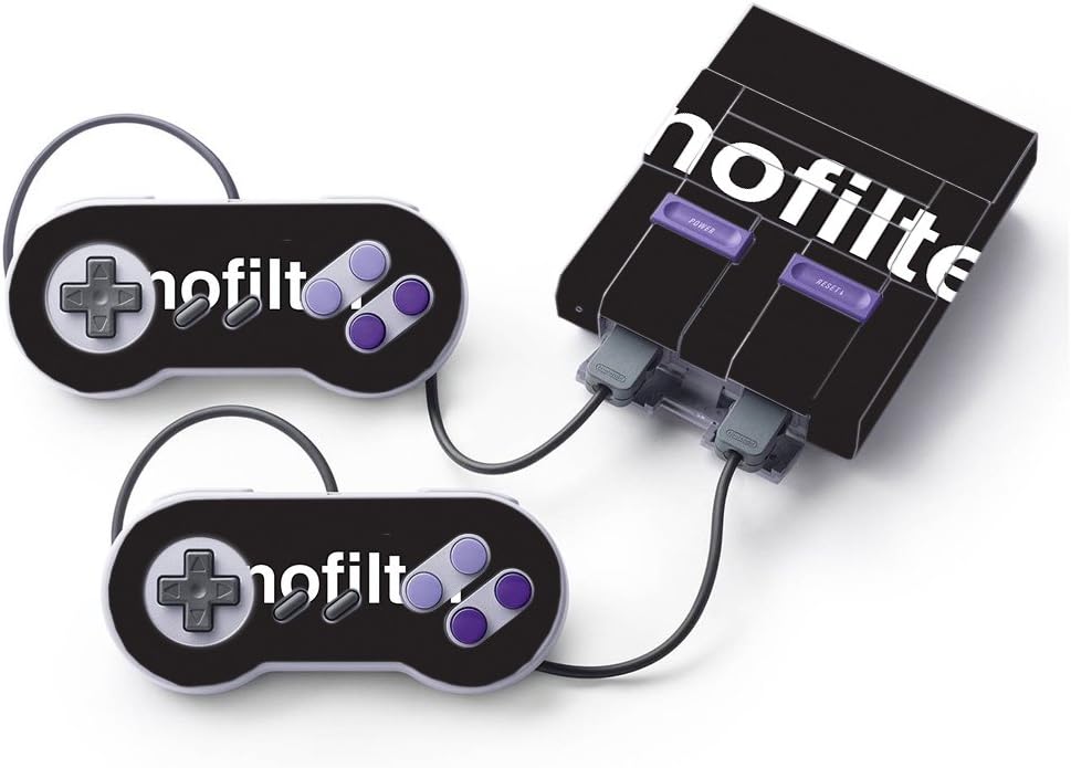 MightySkins Skin Compatible with Nintendo Super NES Classic - No Filter | Protective, Durable, and Unique Vinyl Decal wrap Cover | Easy to Apply, Remove, and Change Styles | Made in The USA