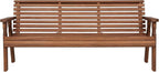 Amish Casual Heavy Duty Roll Back Outdoor Bench (4-Foot, Oak Stain)