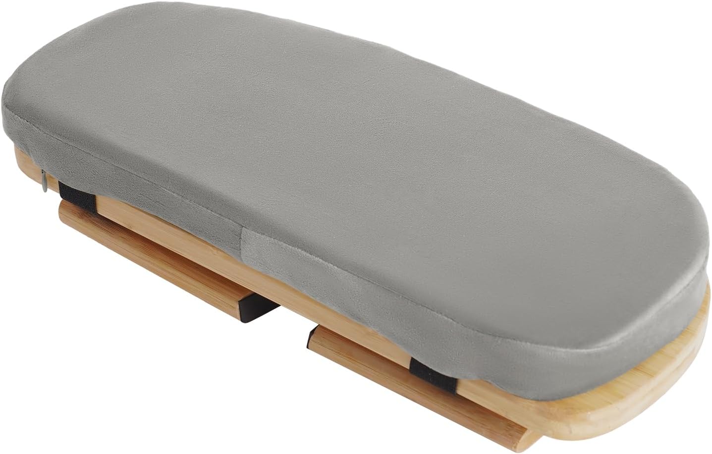 Meditation Bench with Cushion, Foldable Yoga Meditation Stool, Portable Kneeling Stool Prayer Bench, Yoga Bench Squat Seat, Gray