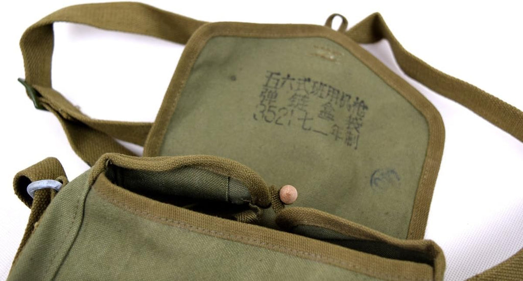 Surplus Vietnam War Period Chinese Military Drum Mag Pouch
