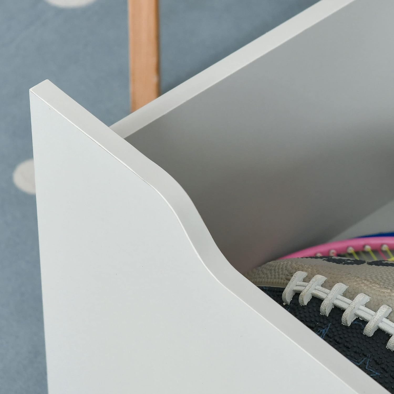 Bookcase Multi Shelf Rack Organizer with Storage Drawer for Books for Bedroom or Playroom, Grey