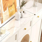 Entryway Cabinet Fashion Simple Cream Style Dining Sideboard Living Room Tea Cabinet Storage Cabinet Kitchen Storage Cabinet Sideboard Storage Cabinet(C)