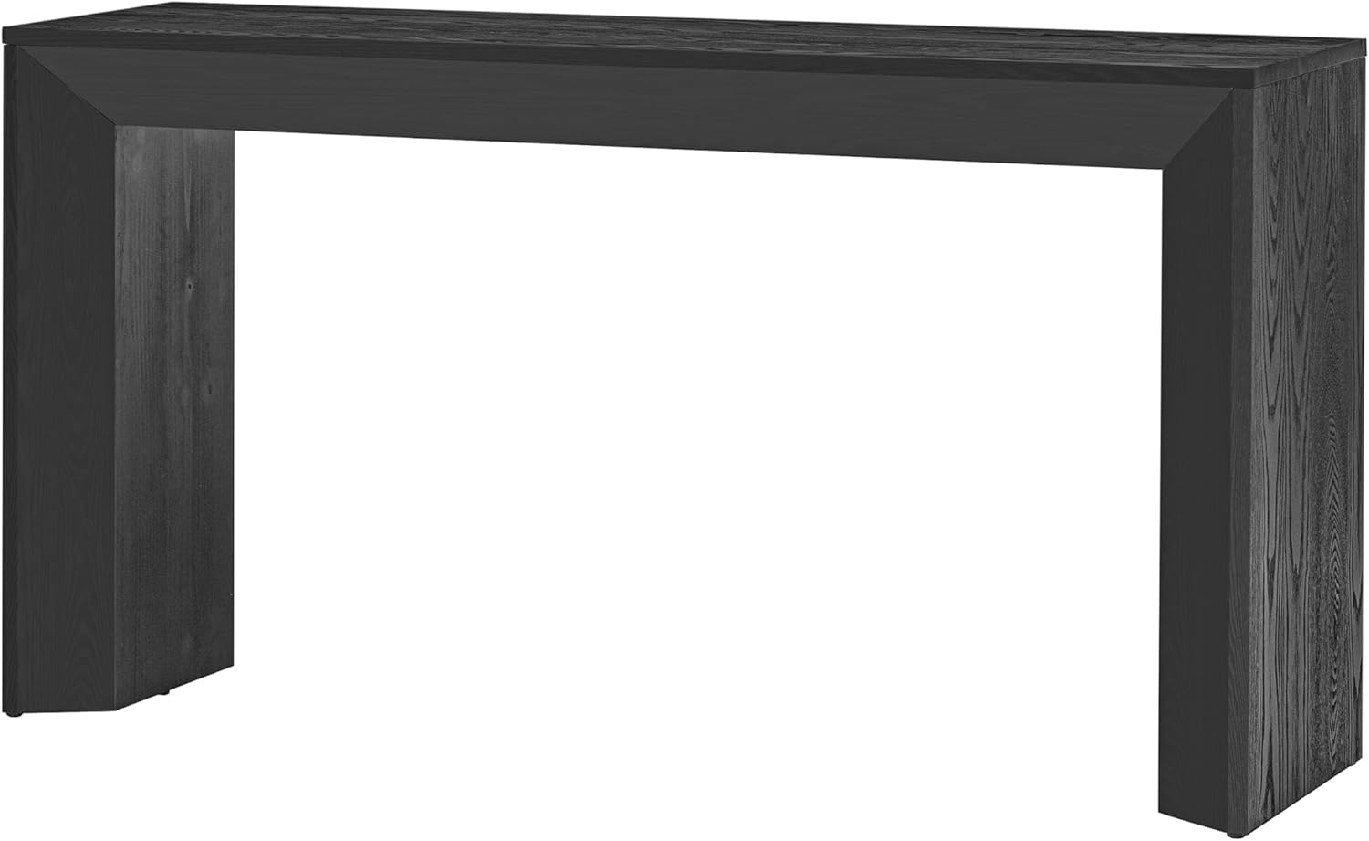 Elegant Console Table,Fireplace Design,Simple and Functional with Wood Veneer Top,for Hallway, Living Room, or Entryway