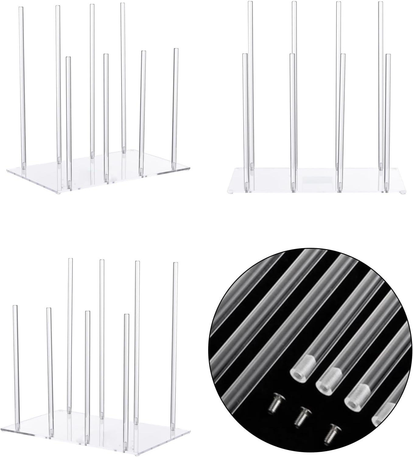 Stackable Boot Organizers Sturdy Acrylic Rack Stores 4 Pair of Shoes with Space Efficiency Space Saving Boot Organizers Shelf