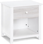 Nightstand White, Gray TE555