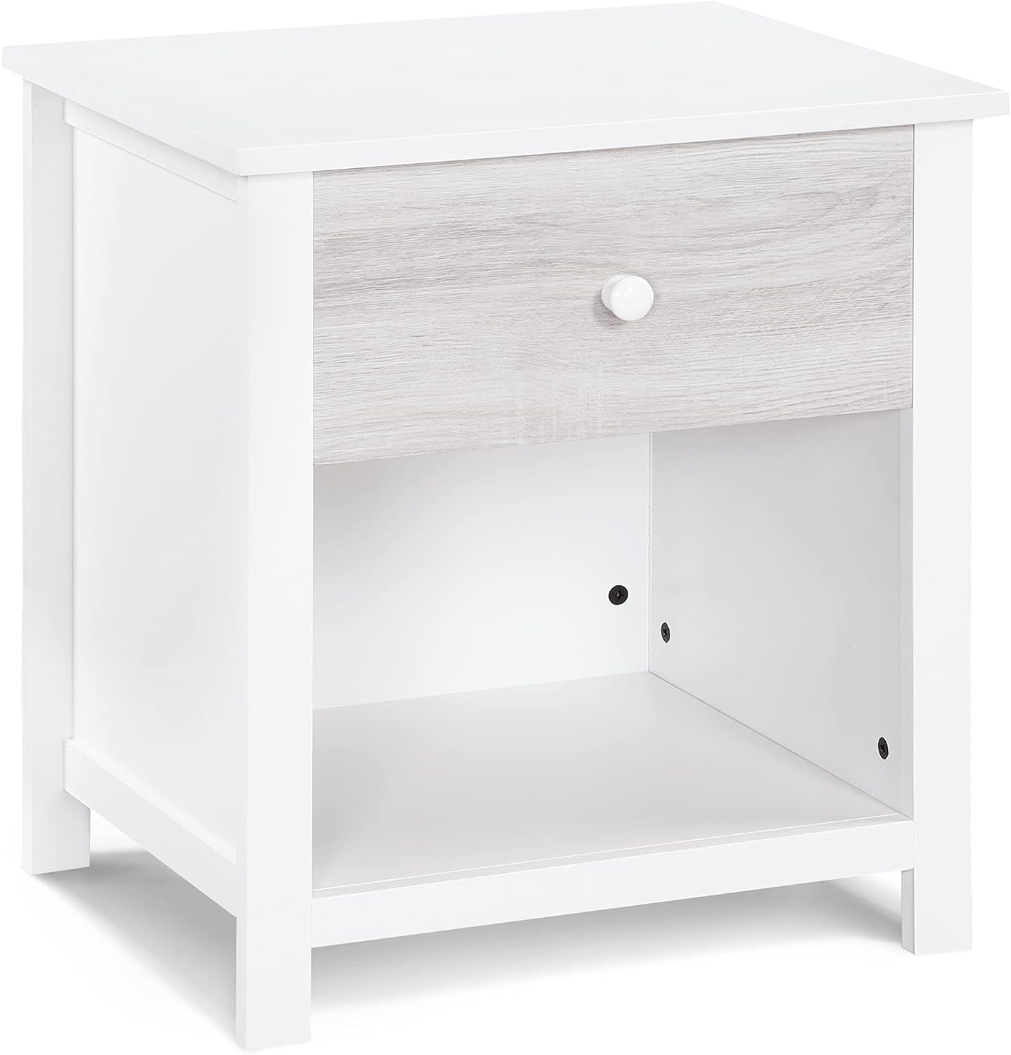 Nightstand White, Gray TE555