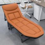 Portable Sun Lounger Folding Camping Bed Cot Reclining Lounge Chair 6-Position Adjustable Backrest with(Light Grey)