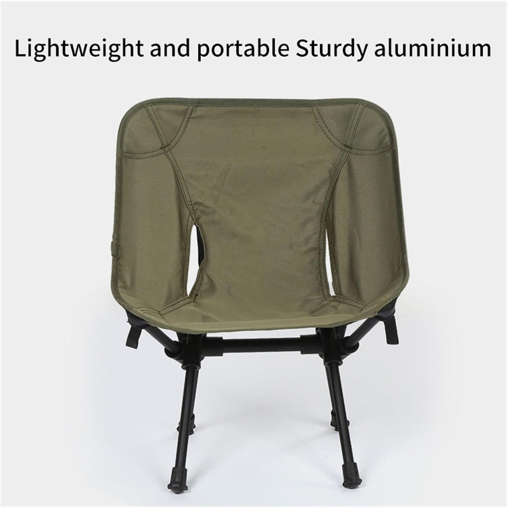 Ultralight Detachable Folding Camping Chair | Portable outdoor seat for beach, BBQ, hiking and picnic(Army Green L)