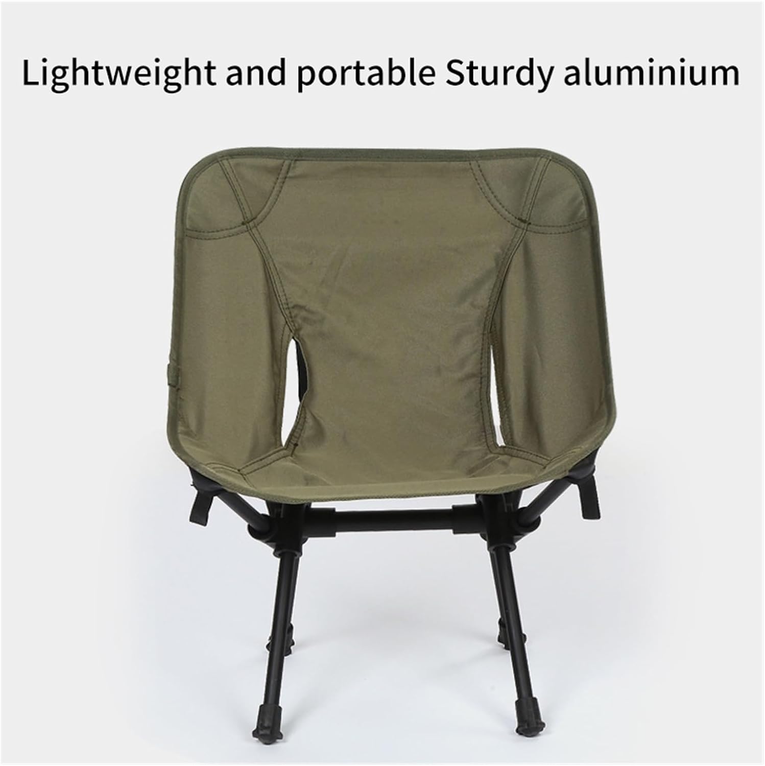 Ultralight Detachable Folding Camping Chair | Portable outdoor seat for beach, BBQ, hiking and picnic(Army Green L)