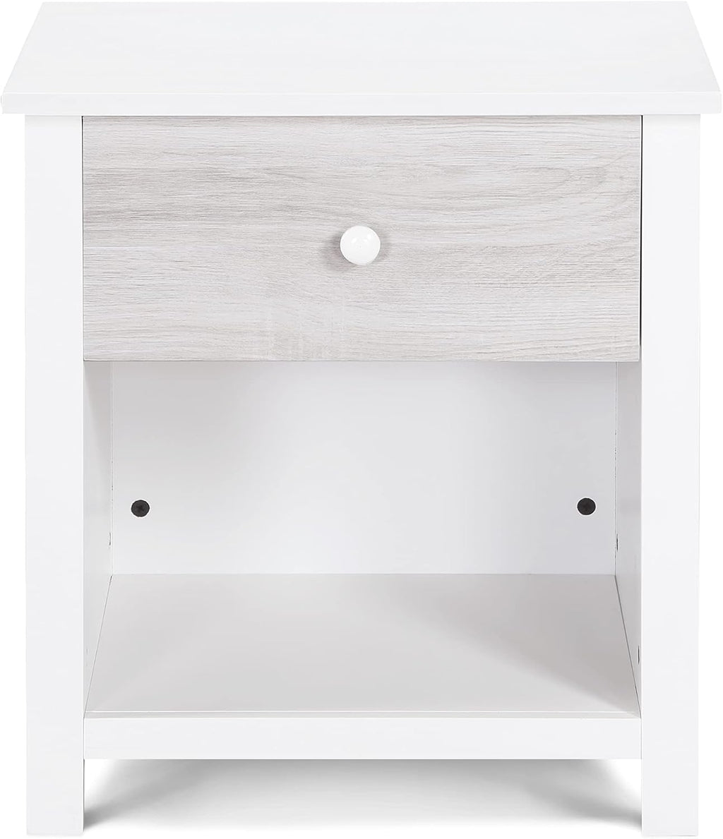 Nightstand White, Gray TE555