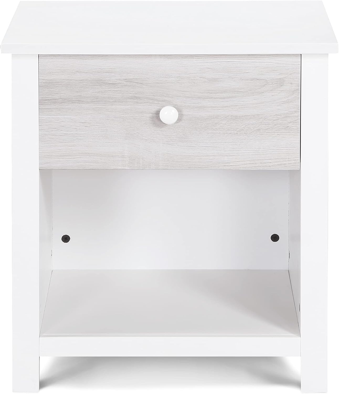 Nightstand White, Gray TE555
