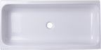 Alfi AB36TR Alfi Brand 35.5" Above Mount Fireclay Bath, 36", White