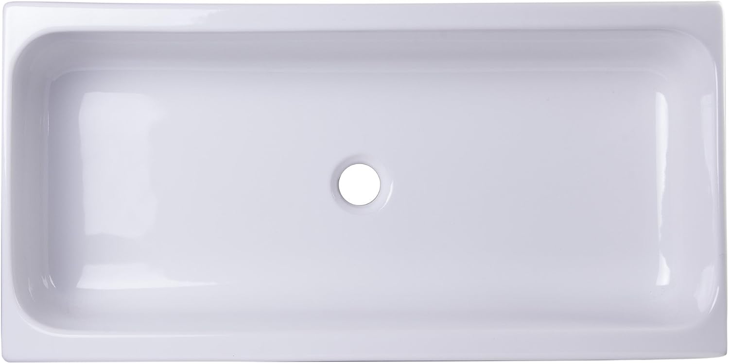 Alfi AB36TR Alfi Brand 35.5" Above Mount Fireclay Bath, 36", White
