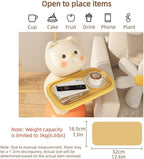 Adorable Cartoon Side Table with Tray, Creative Resin Side Table with Balloons Decor and Base for Living Room, Bedroom, Requires Assembly