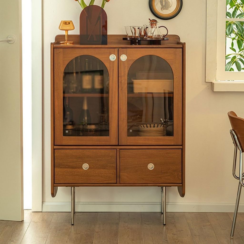 Entryway Cabinet Nordic Medieval Style Dining Sideboard Household Small Apartment Retro Storage Cabinet Restaurant Display Cabinet Sideboard Storage Cabinet
