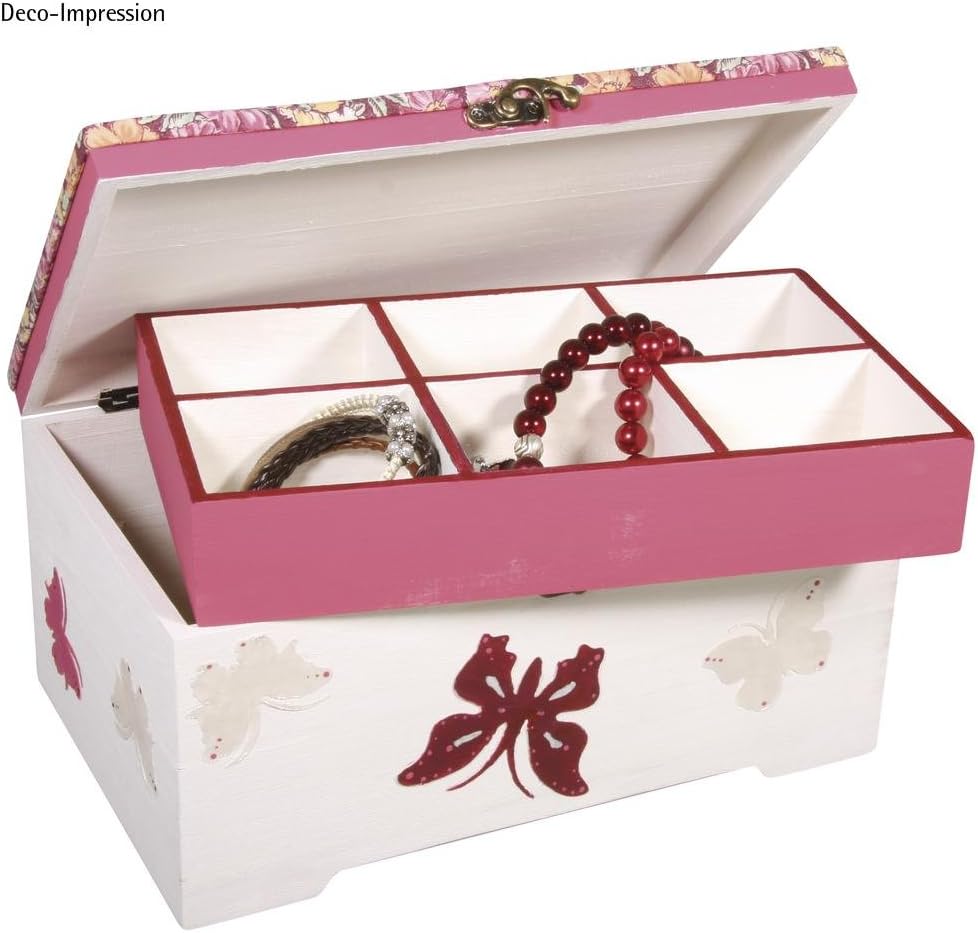 Rayher Wooden Casket with Inset, 2 Parts, 28x18x13,5cm, Multi-Colour, 2.85 x 1.89 x 1.37 cm
